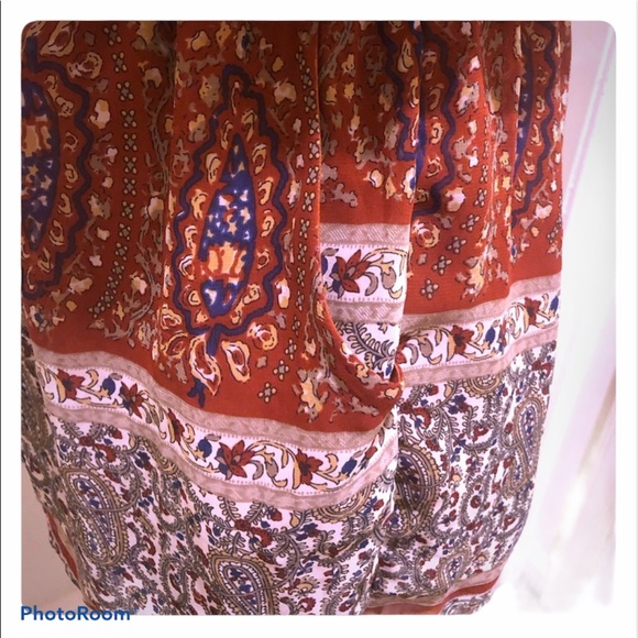 Paisley Long Sleeve Boho Romper - Picture 5 of 6